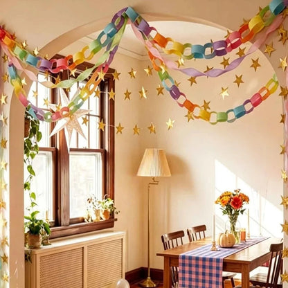 Lot de 100 Bandes en Papier pour Guirlande DIY – Décoration Anniversaire, Mariage & Fête