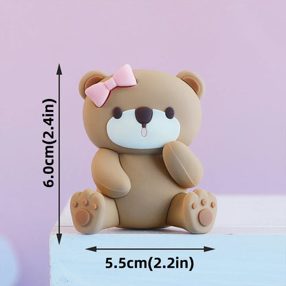 Cake Topper Montgolfière avec Ourson – Décoration Gâteau Baby Shower & Anniversaire