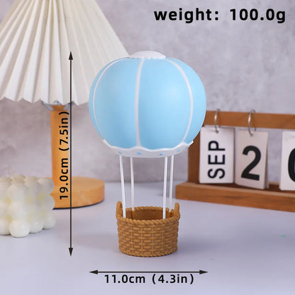 Cake Topper Montgolfière avec Ourson – Décoration Gâteau Baby Shower & Anniversaire