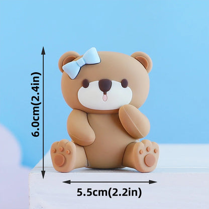 Cake Topper Montgolfière avec Ourson – Décoration Gâteau Baby Shower & Anniversaire