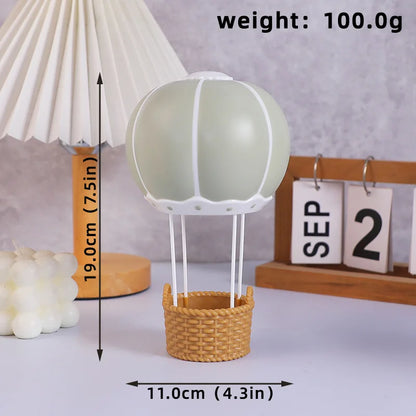 Cake Topper Montgolfière avec Ourson – Décoration Gâteau Baby Shower & Anniversaire