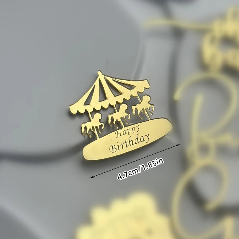 Cake Topper Acrylique Baby Shower – Décoration de Gâteau Naissance, Gender Reveal & Baptême