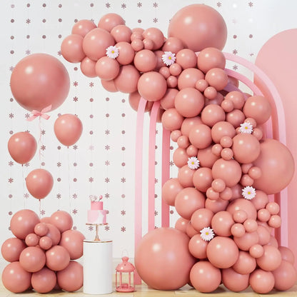 Kit Arche de Ballons Rose Pastel 148 Pièces – Baby Shower, Anniversaire, Mariage