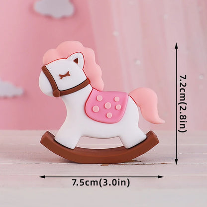 Cake Topper Montgolfière avec Ourson – Décoration Gâteau Baby Shower & Anniversaire