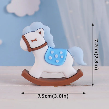 Cake Topper Montgolfière avec Ourson – Décoration Gâteau Baby Shower & Anniversaire