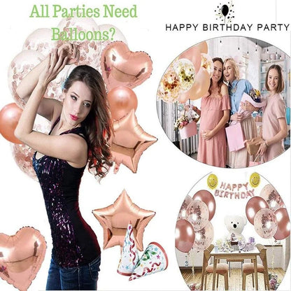Kit Décoration Anniversaire 27 Ans Rose Gold – Ballons, Bannière & Chiffres 27