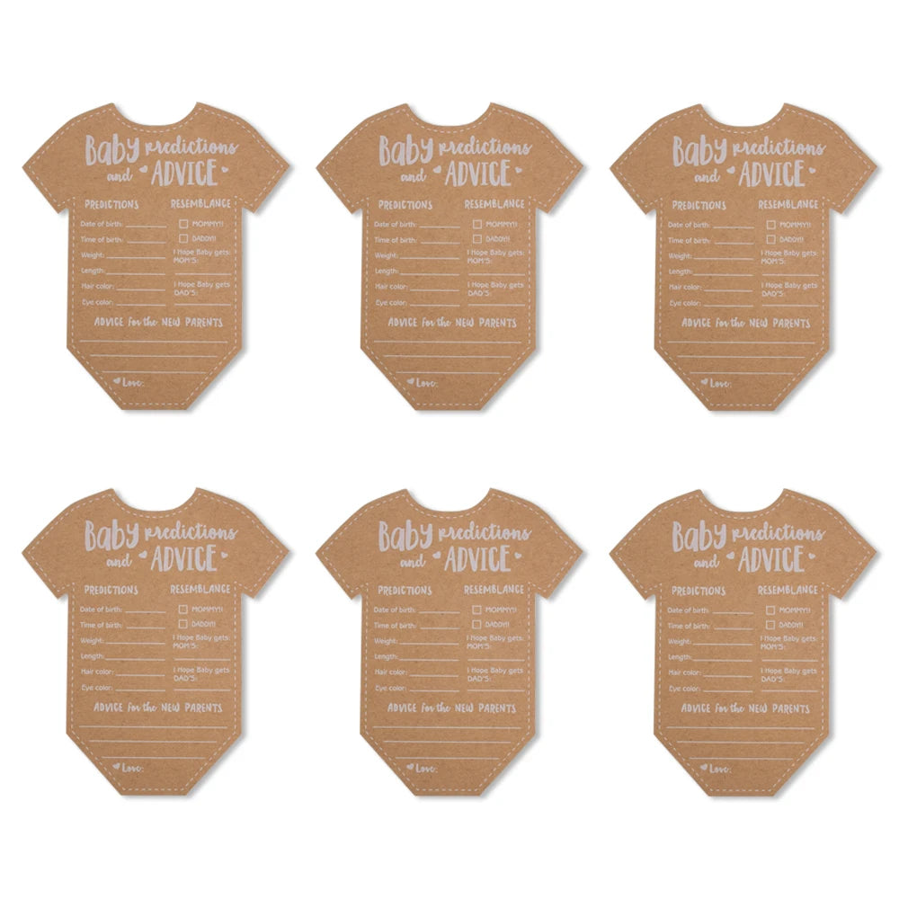 10 ou 20 Cartes Prédictions & Conseils Baby Shower – Jeu et Souvenir pour Future Maman